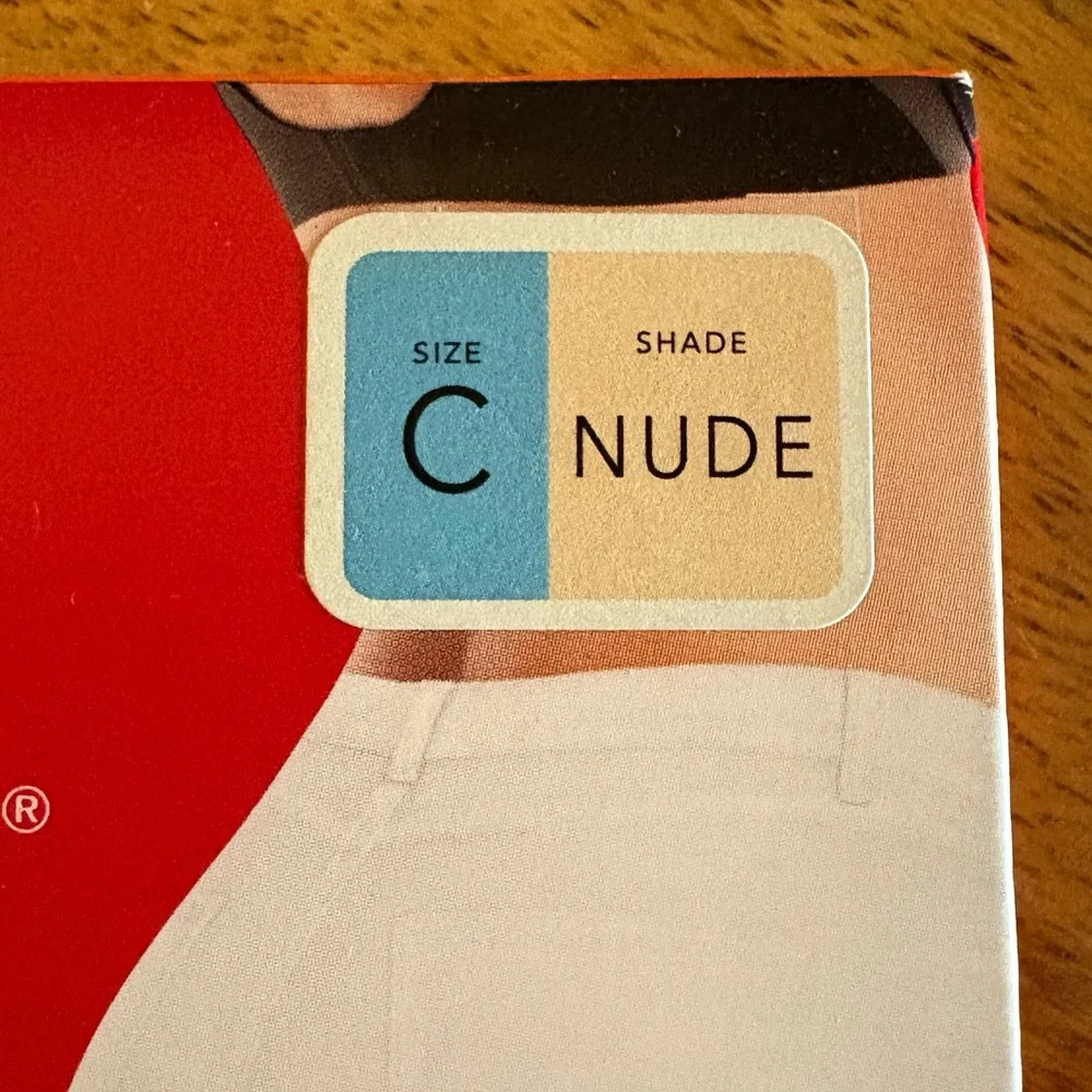SPANX Footless Pantyhose Power Capri - Size C Nude - Picture 3 of 4